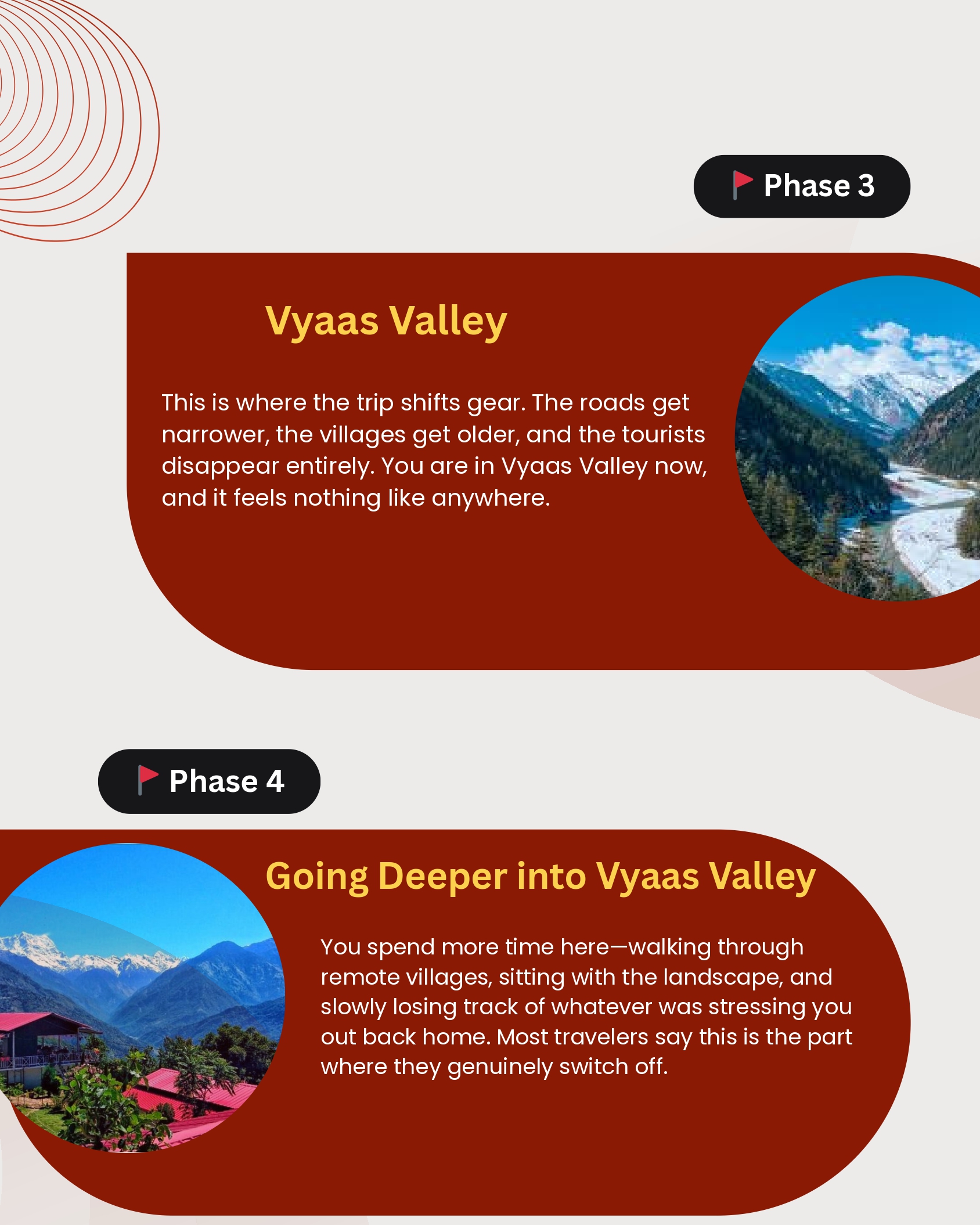 Vyaas Valley and Darma Valley accommodation and transport details